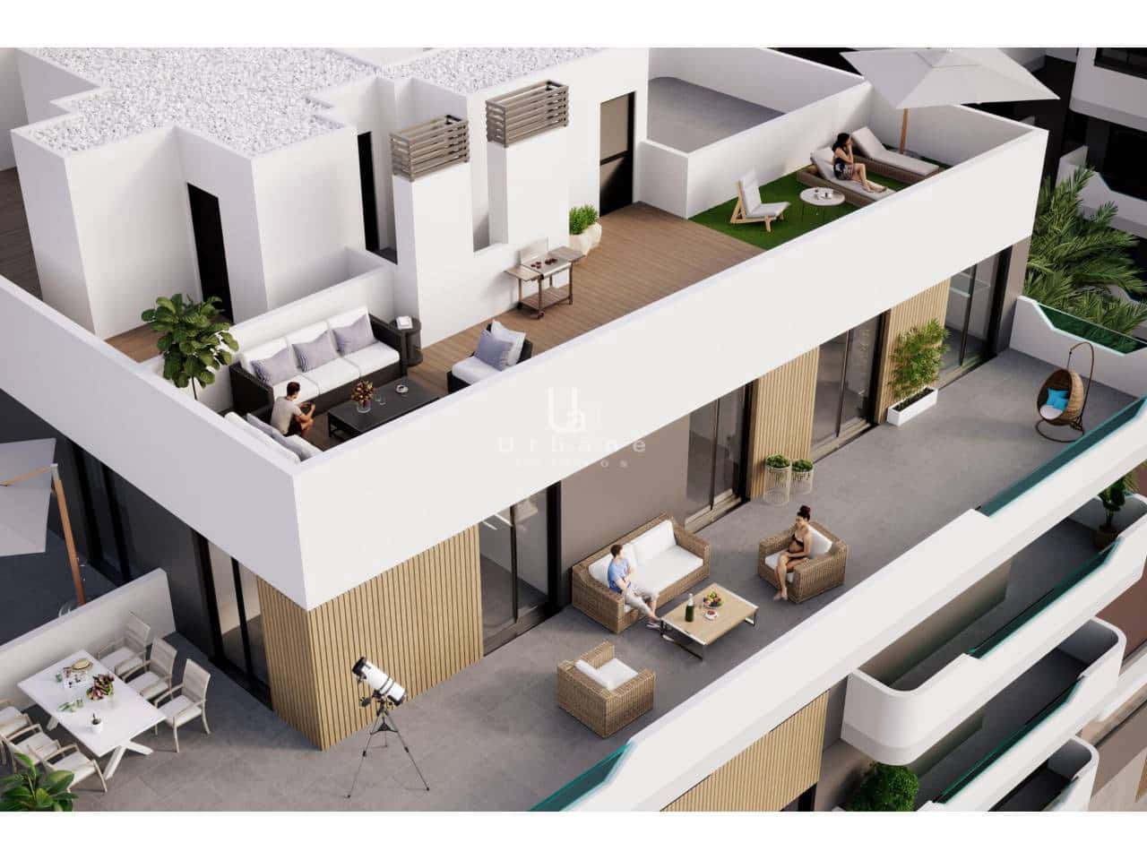 2 bedroom Penthouse for sale in Santa Pola with pool garage - € 298,000 (Ref: 9972888)