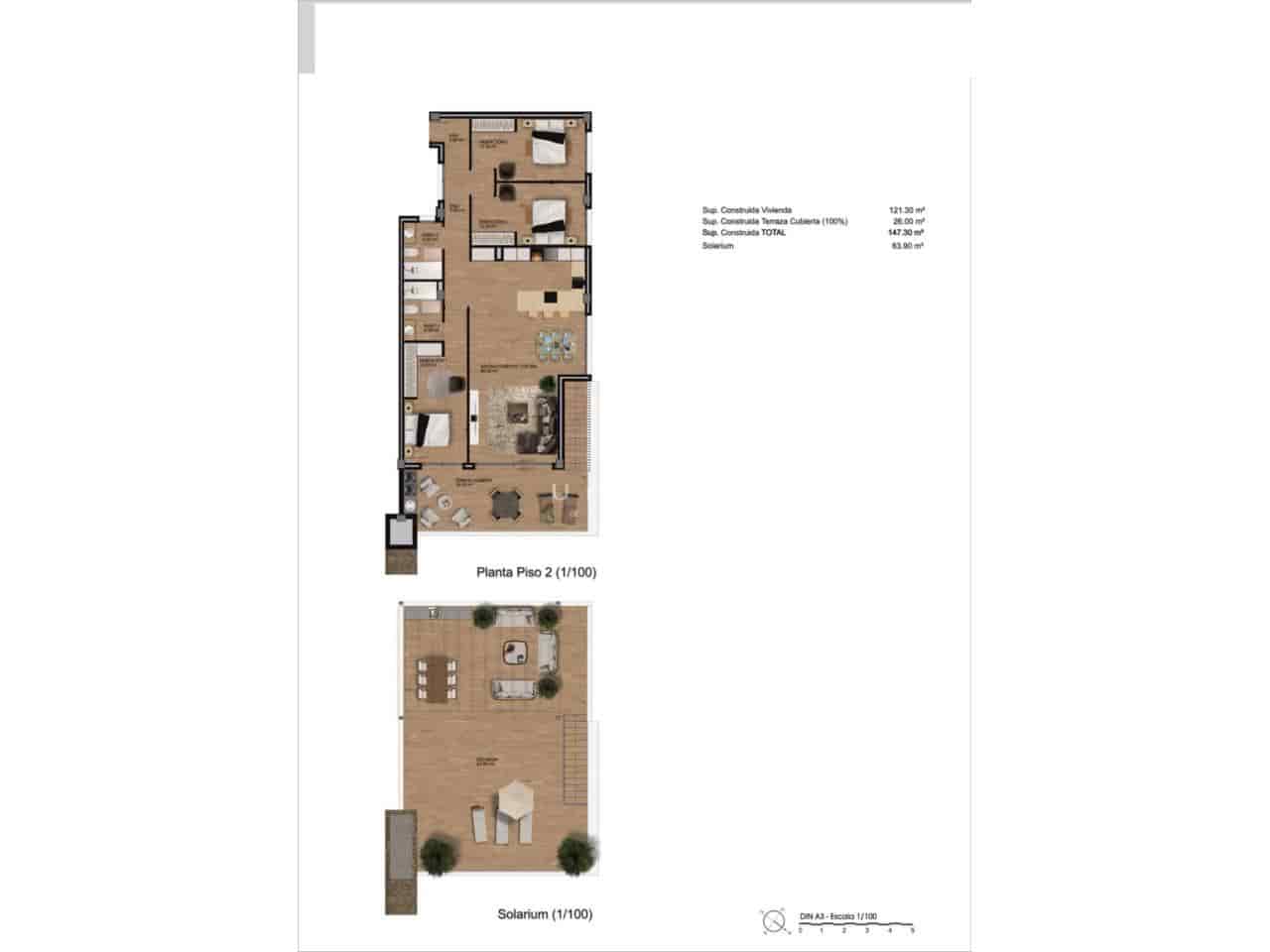 3 soveværelse Lejlighed til salg i Monforte del Cid med swimmingpool garage - € 465.000 (Ref: 9990135)