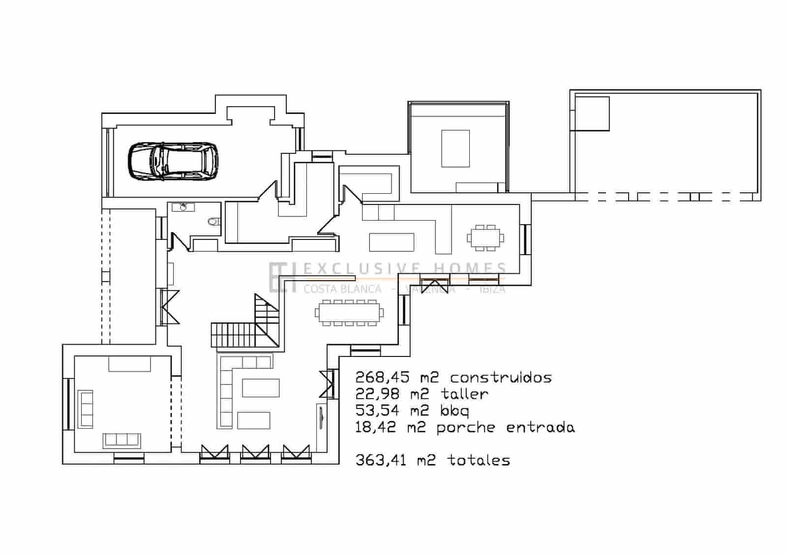 4 chambre Finca/Maison de Campagne à vendre à Moraira avec piscine garage - 4 200 000 € (Ref: 10020122)