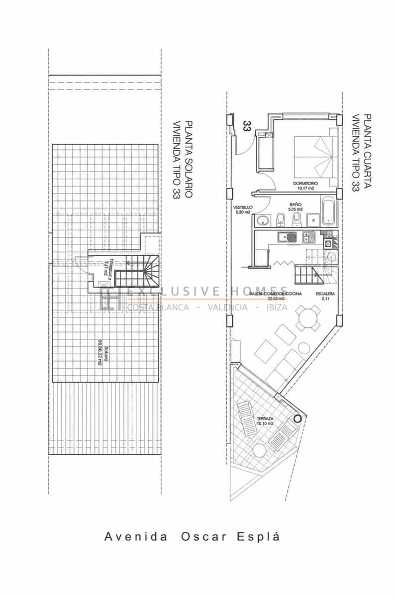 1 sovrum Takvåning till salu i Albir med pool garage - 399 000 € (Ref: 10044449)