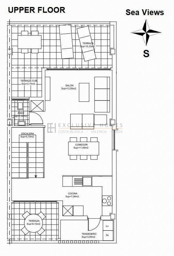 4 camera da letto Villetta Bifamiliare in vendita in Albir con piscina garage - 2.895.000 € (Rif: 10070305)