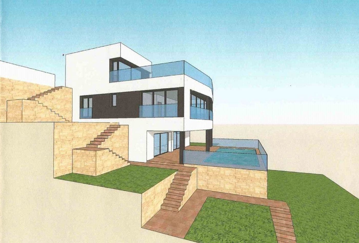 3 sypialnia Willa na sprzedaż w Calpe / Calp z basenem garażem - 1 250 000 € (Ref: 6025640)