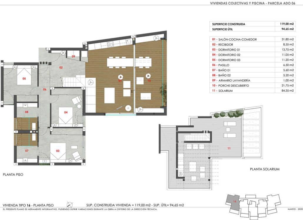 2 sovrum Lägenhet till salu i Monforte del Cid med pool garage - 310 000 € (Ref: 6025688)