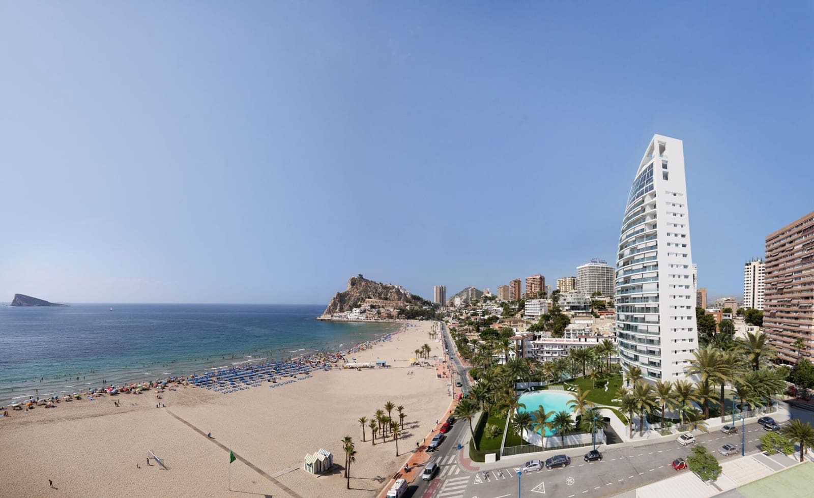 Apartamento de 2 habitaciones en Benidorm en venta con piscina garaje - 925.000 € (Ref: 6025700)