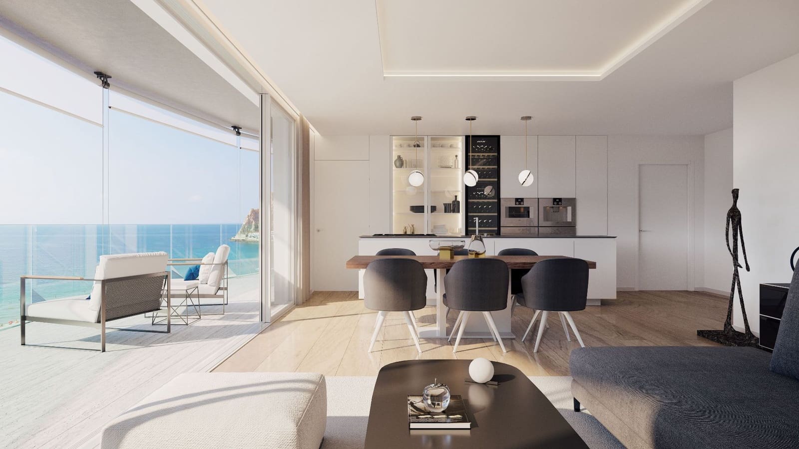 Apartamento de 2 habitaciones en Benidorm en venta con piscina garaje - 925.000 € (Ref: 6025700)