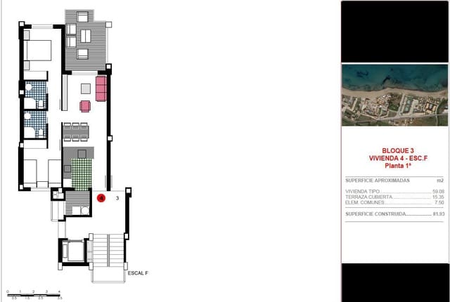 Apartamento de 3 habitaciones en Dénia en venta con piscina garaje - 449.000 € (Ref: 6634213)
