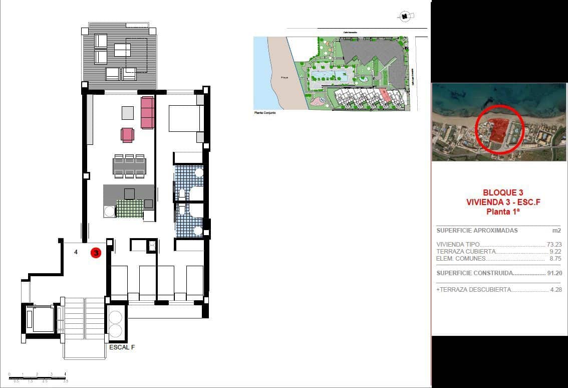 3 Zimmer Apartment zu verkaufen in Denia mit Pool Garage - 449.000 € (Ref: 6634213)