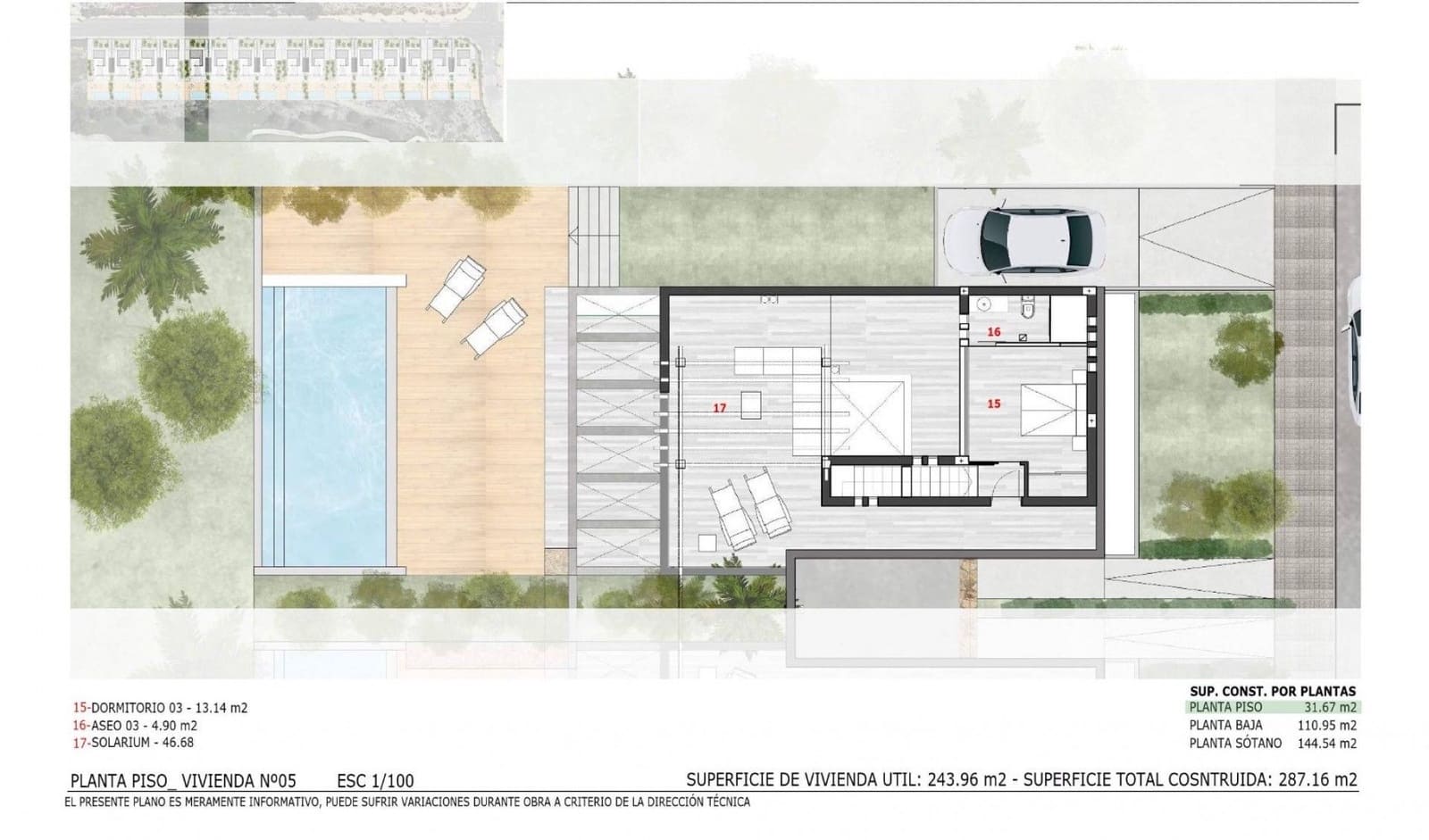 3 quarto Moradia para venda em Monforte del Cid com piscina garagem - 549 000 € (Ref: 8567467)