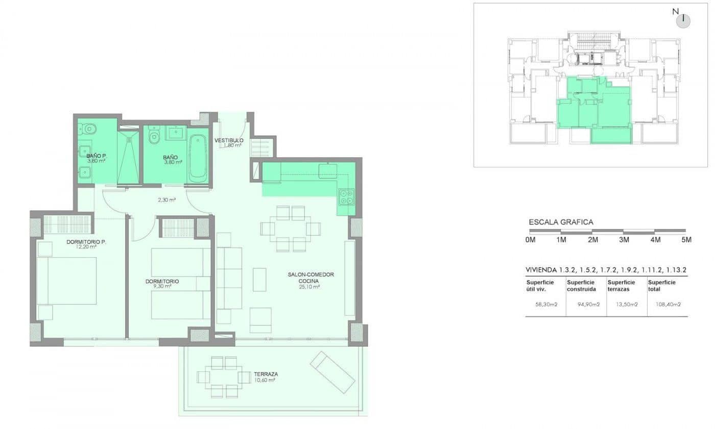 2 slaapkamer Appartement te koop in Calpe / Calp met zwembad garage - € 402.500 (Ref: 8665108)