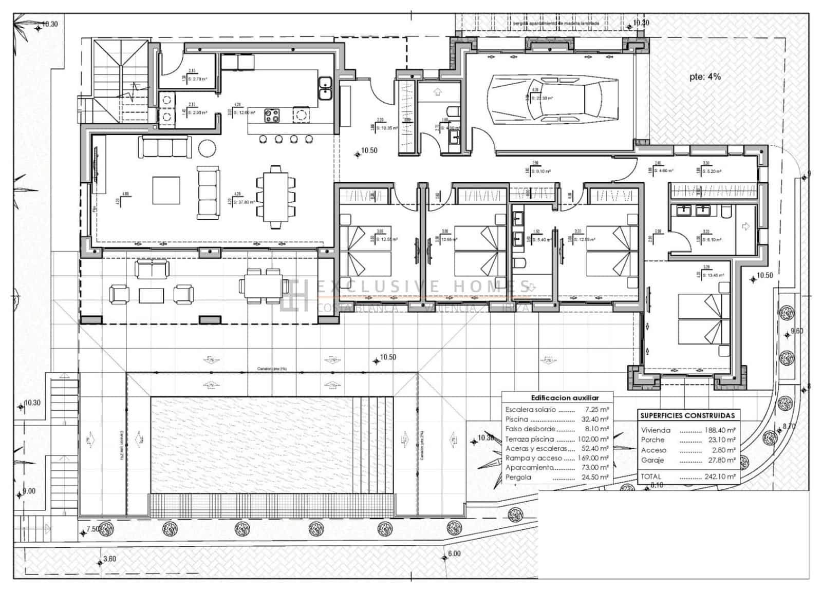 4 bedroom Villa for sale in Calpe / Calp with pool garage - € 1,750,000 (Ref: 8781078)