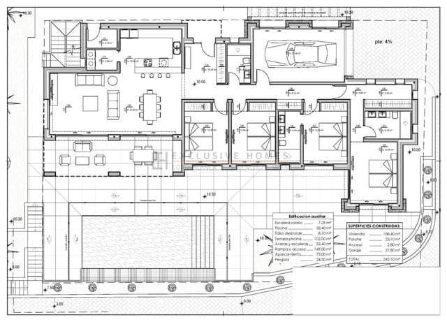 4 bedroom Villa for sale in Calpe / Calp with pool garage - € 1,750,000 (Ref: 8781078)