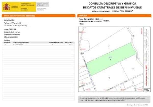 Terre non Aménagée à vendre à El Esparragal - 360 000 € (Ref: 8488507)