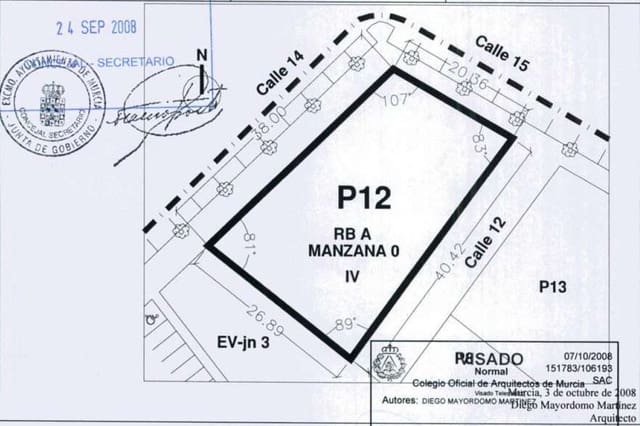 Rakentamaton maa myytävänä paikassa Corvera, Murcia kaupunki - 555 000 € (Ref: 9682262)