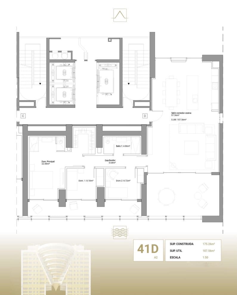 3 bedroom Apartment for sale in Benidorm with garage - € 1,095,000 (Ref: 6617211)