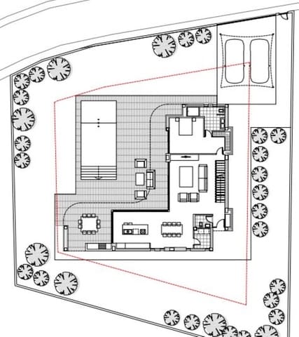 Chalet de 4 habitaciones en Moraira, Teulada-Moraira en venta con piscina garaje - 1.295.000 € (Ref: 6999769)