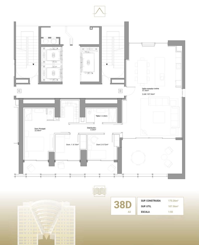 3 bedroom Apartment for sale in Benidorm with pool garage - € 1,065,000 (Ref: 7016171)