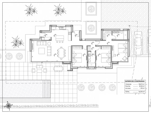 3 chambre Villa/Maison à vendre à Calpe / Calp avec piscine garage - 820 000 € (Ref: 7099484)