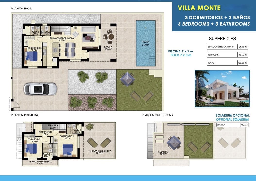 3 bedroom Villa for sale in Polop with pool garage - € 639,000 (Ref: 7150862)