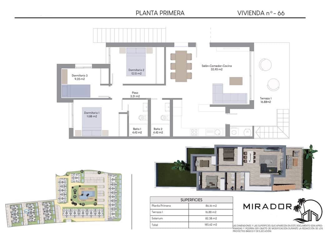 3 bedroom Bungalow for sale in Finestrat with pool garage - € 399,800 (Ref: 7306558)