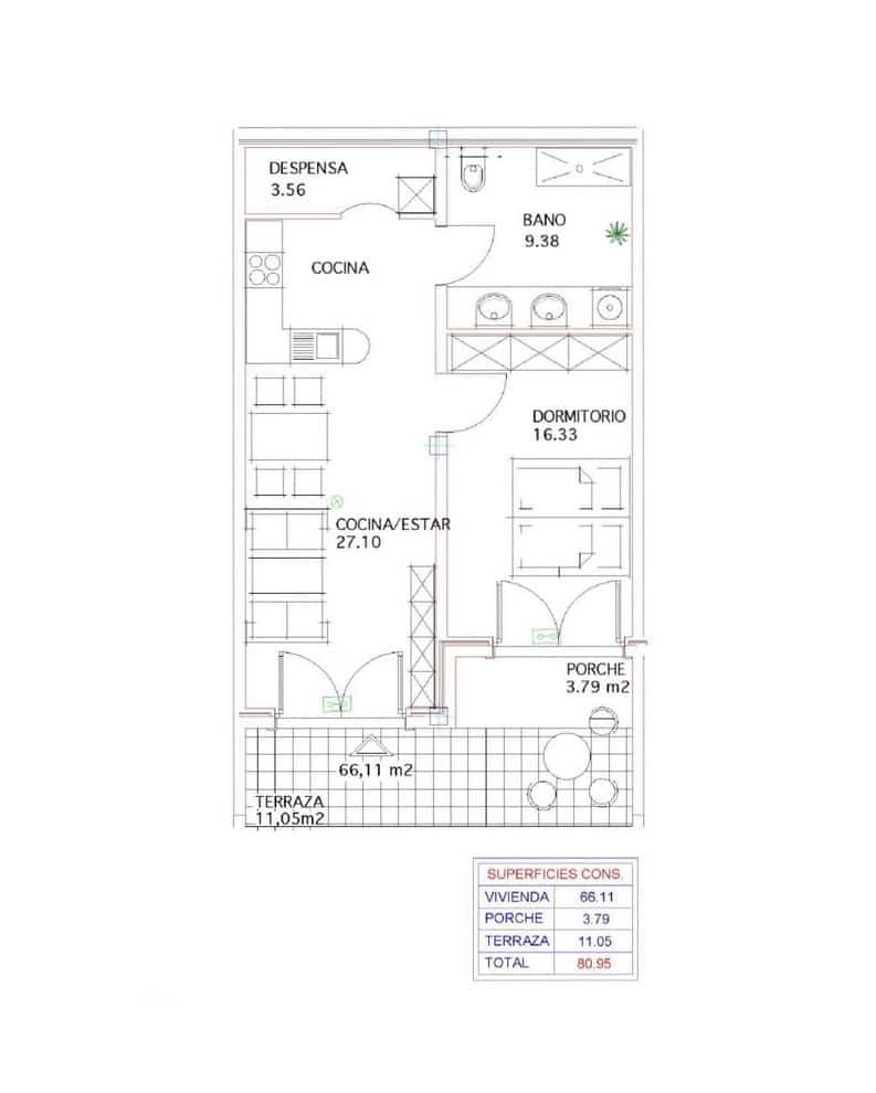 1 bedroom Apartment for sale in Benissa with garage - € 249,500 (Ref: 7306571)