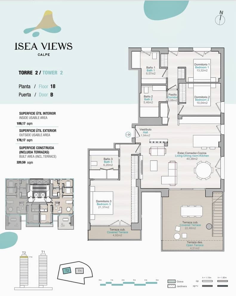 3 camera da letto Appartamento in vendita in Calpe / Calp con garage - 1.650.000 € (Rif: 7363563)