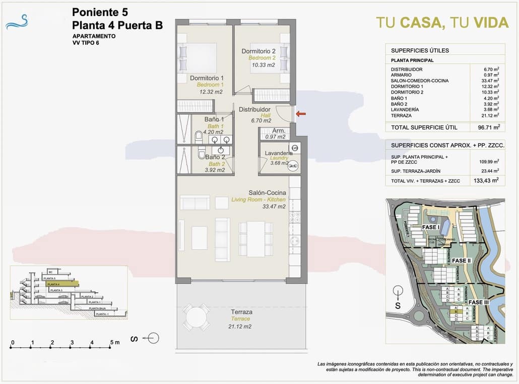 Apartamento de 2 habitaciones en Finestrat en venta con garaje - 460.000 € (Ref: 7432594)