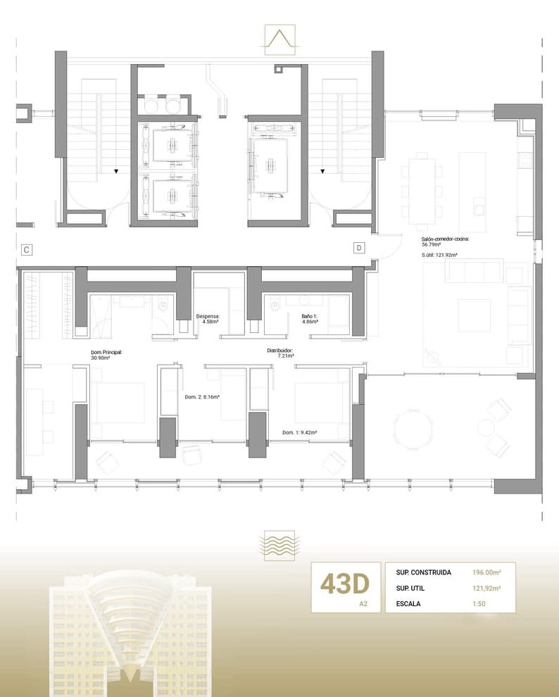 3 bedroom Apartment for sale in Benidorm with garage - € 1,265,000 (Ref: 7469839)