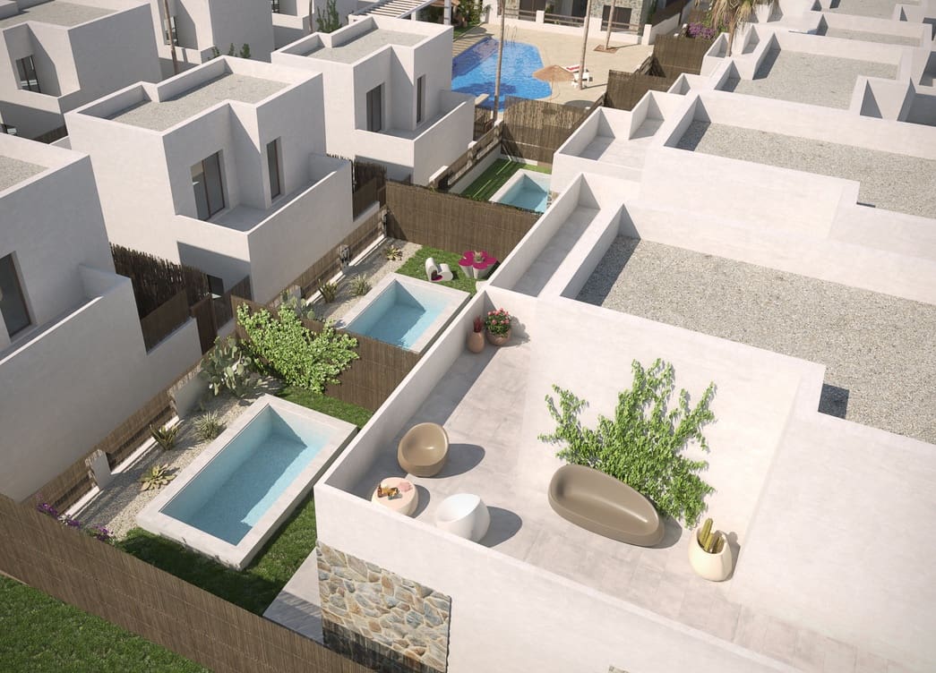 2 soveværelse Semi-Rækkehus til salg i Orihuela med swimmingpool garage - € 275.000 (Ref: 7536910)