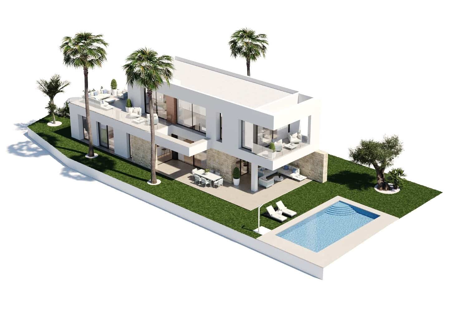 4 soverom Villa til salgs i Finestrat med svømmebasseng garasje - € 2 195 000 (Ref: 7586777)