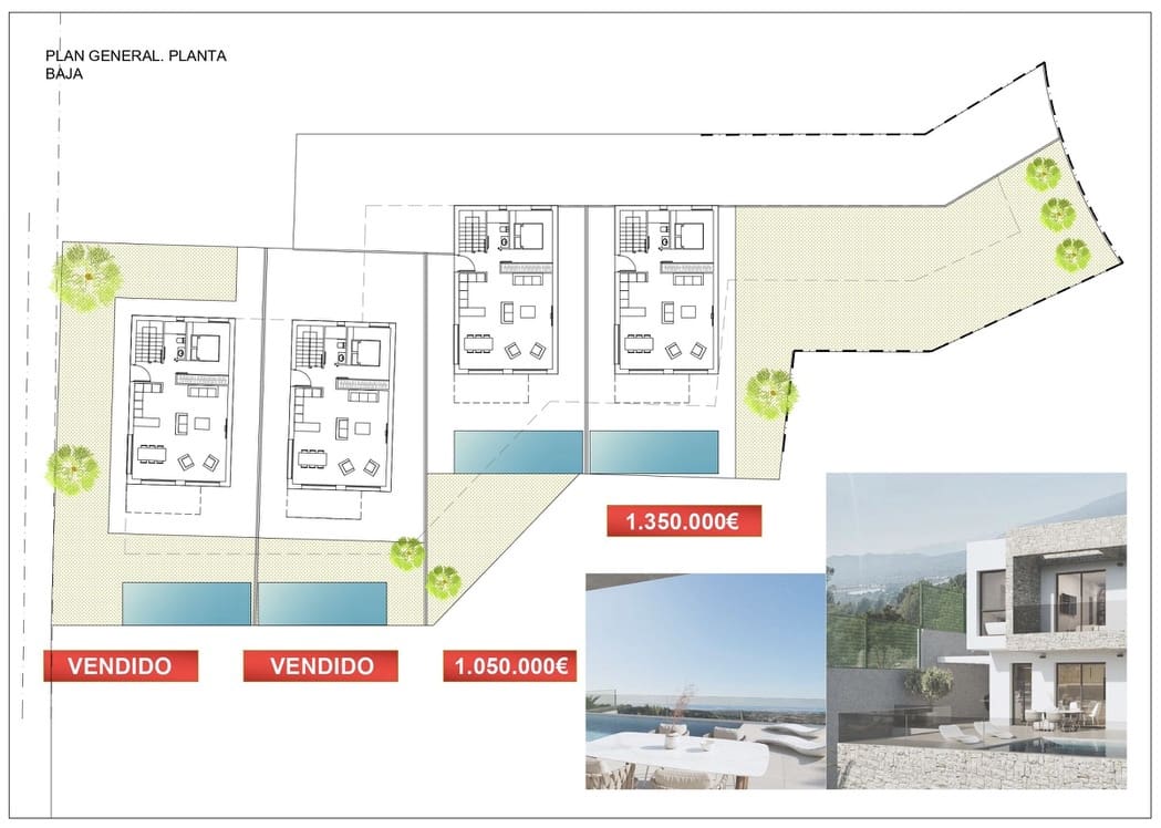 4 chambre Villa/Maison à vendre à Finestrat avec piscine garage - 1 350 000 € (Ref: 7640739)