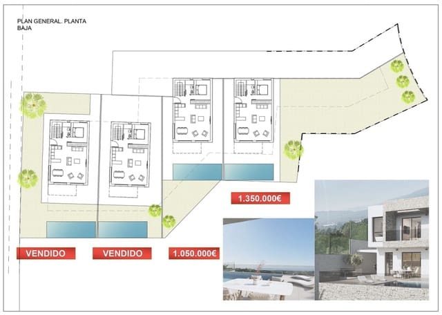 4 chambre Villa/Maison à vendre à Finestrat avec piscine garage - 1 350 000 € (Ref: 7640739)