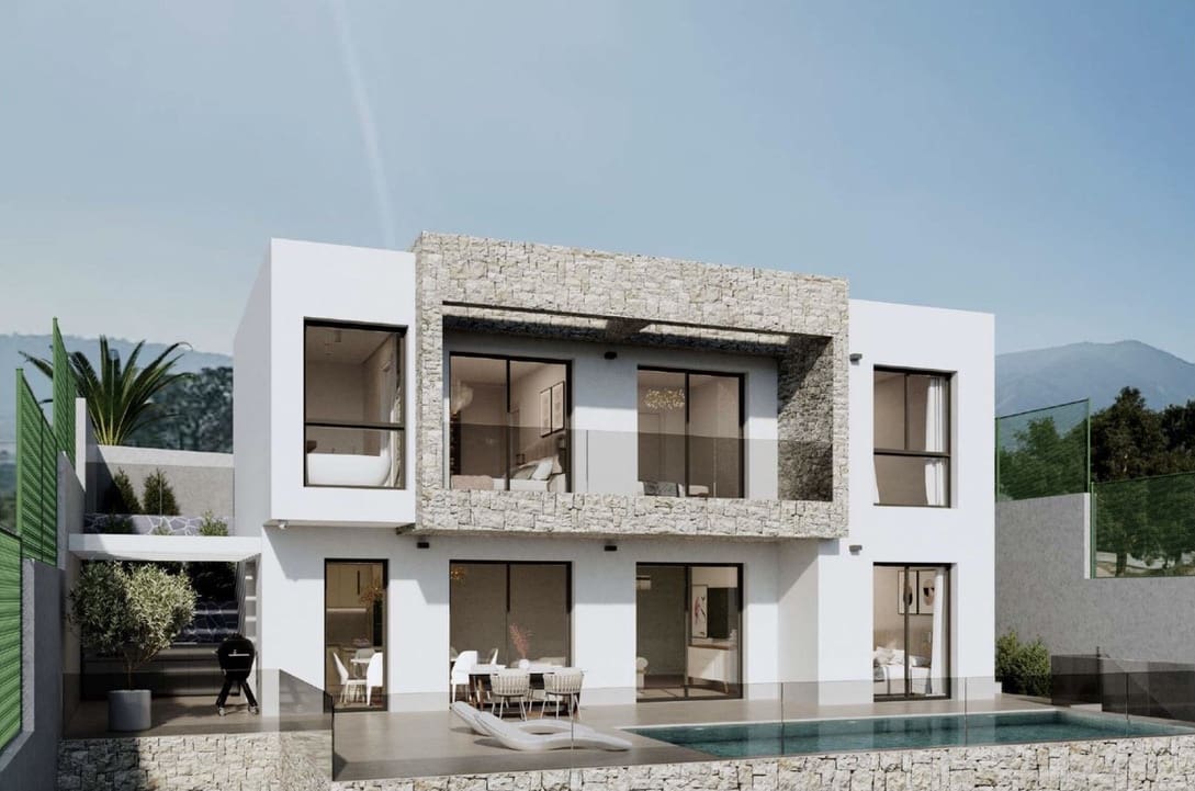 4 chambre Villa/Maison à vendre à Finestrat avec piscine garage - 1 350 000 € (Ref: 7640739)