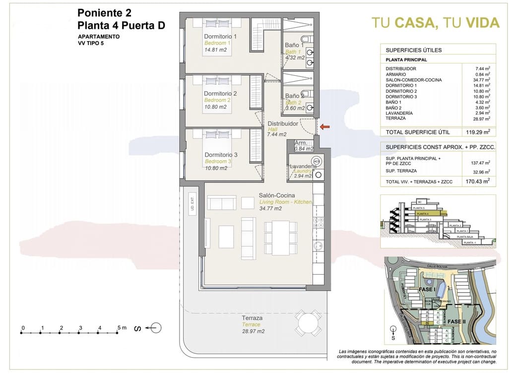 3 chambre Appartement à vendre à Finestrat avec garage - 445 000 € (Ref: 7640740)