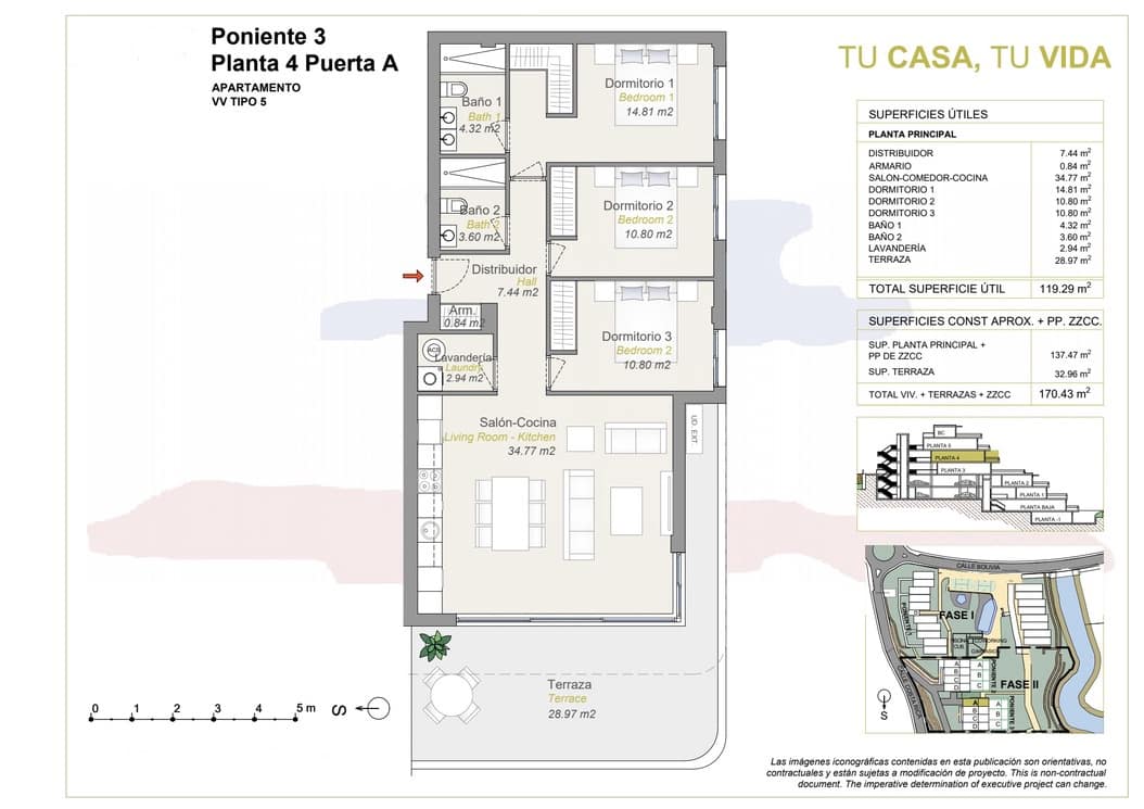 3 chambre Appartement à vendre à Finestrat avec garage - 445 000 € (Ref: 7640740)