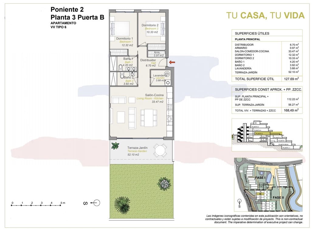 2 bedroom Apartment for sale in Finestrat with garage - € 410,000 (Ref: 7640741)