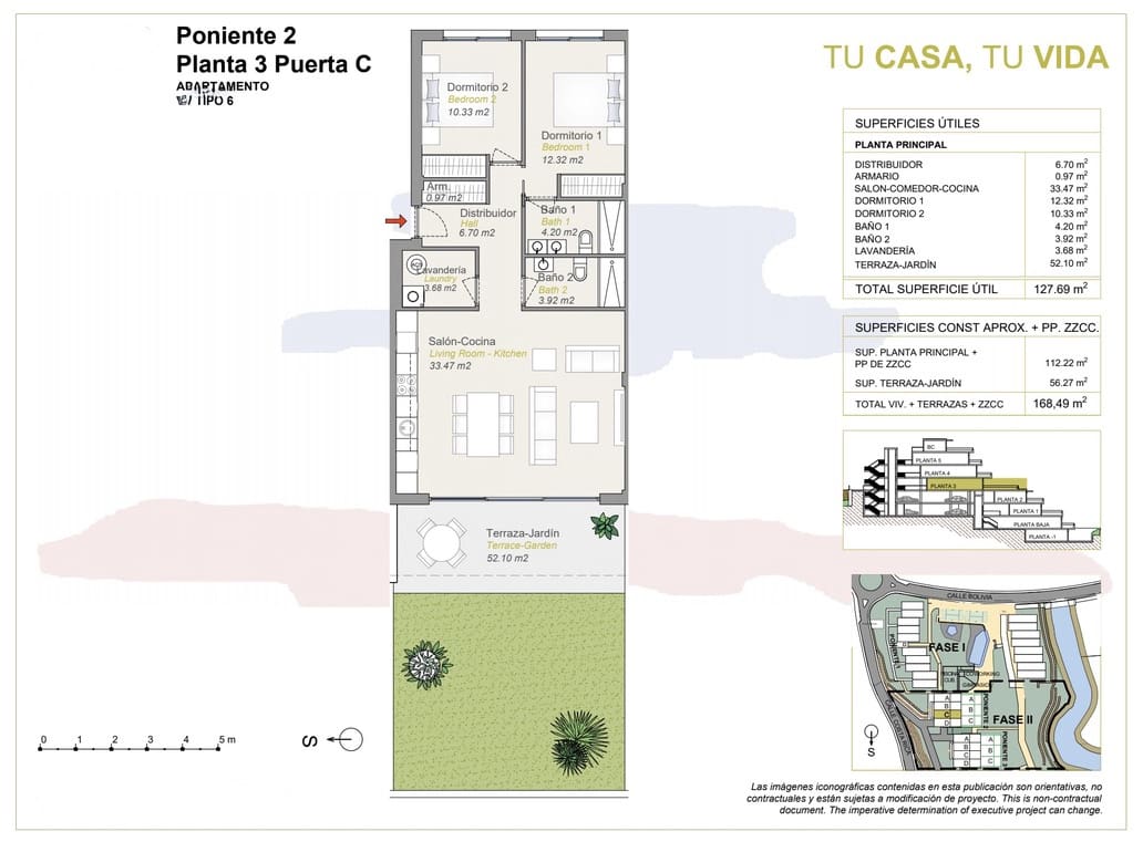 2 bedroom Apartment for sale in Finestrat with garage - € 410,000 (Ref: 7640741)