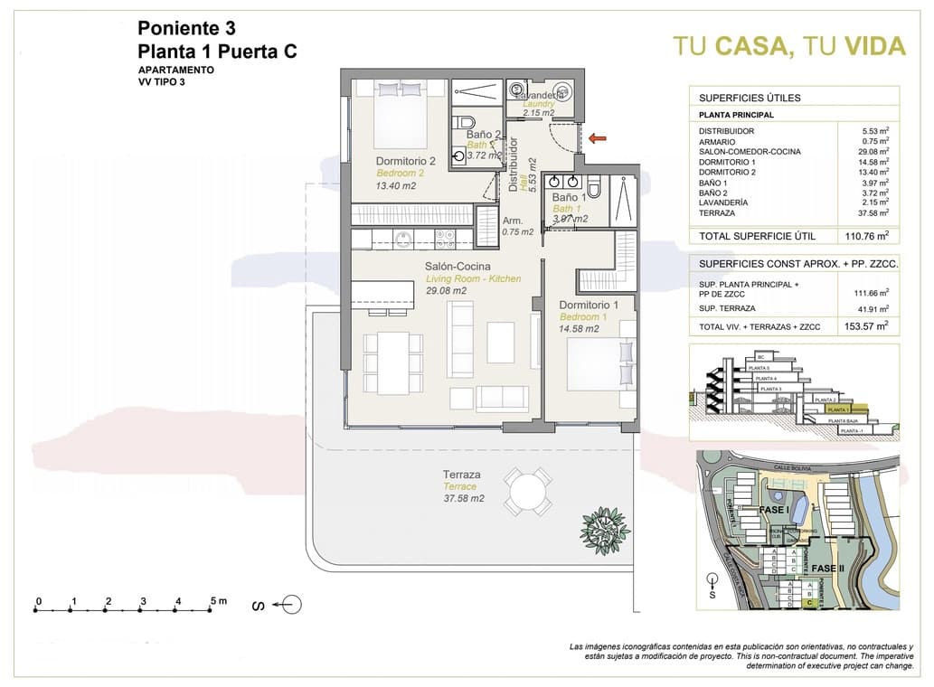 2 camera da letto Appartamento in vendita in Finestrat con garage - 390.000 € (Rif: 7640742)