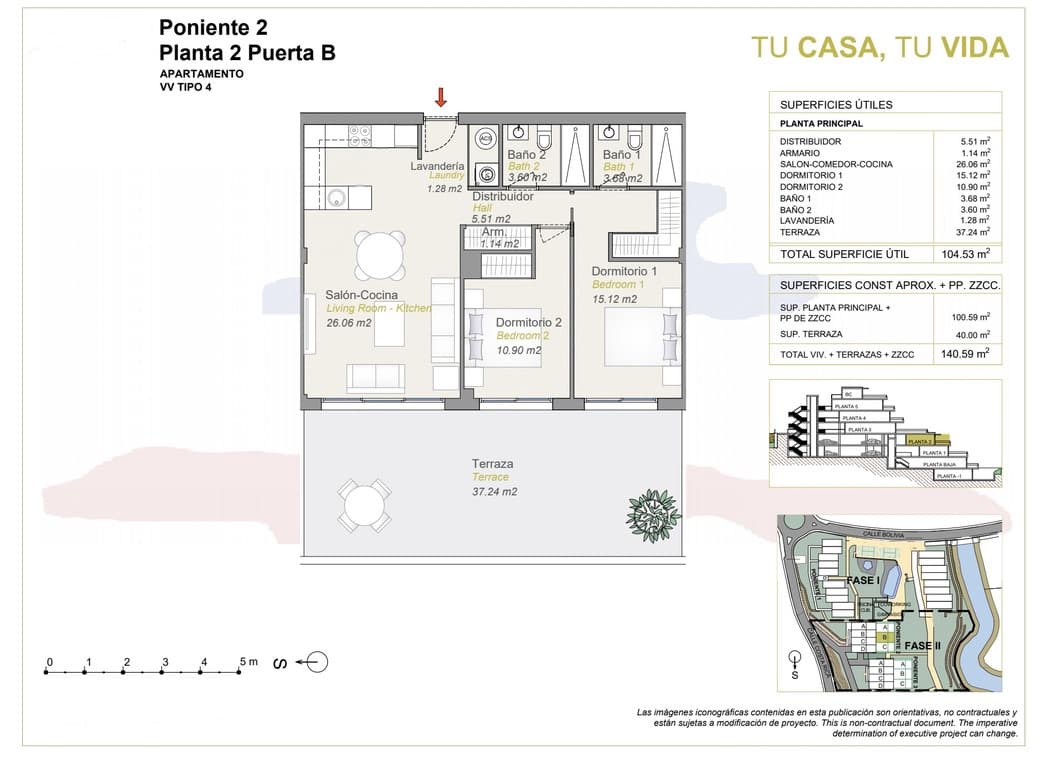 2 camera da letto Appartamento in vendita in Finestrat con garage - 390.000 € (Rif: 7640742)