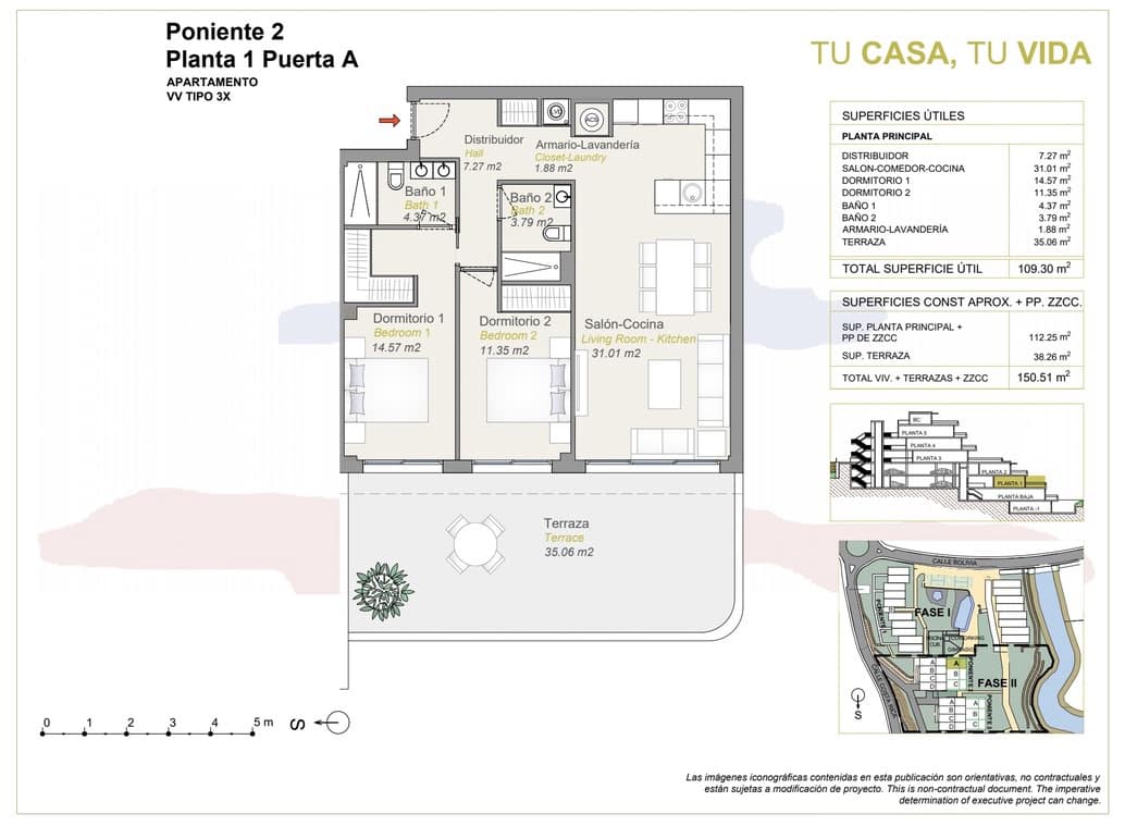 2 bedroom Apartment for sale in Finestrat with garage - € 380,000 (Ref: 7645394)