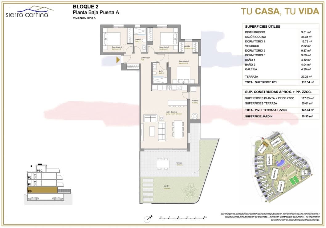 3 chambre Appartement à vendre à Finestrat avec garage - 515 000 € (Ref: 7645394)