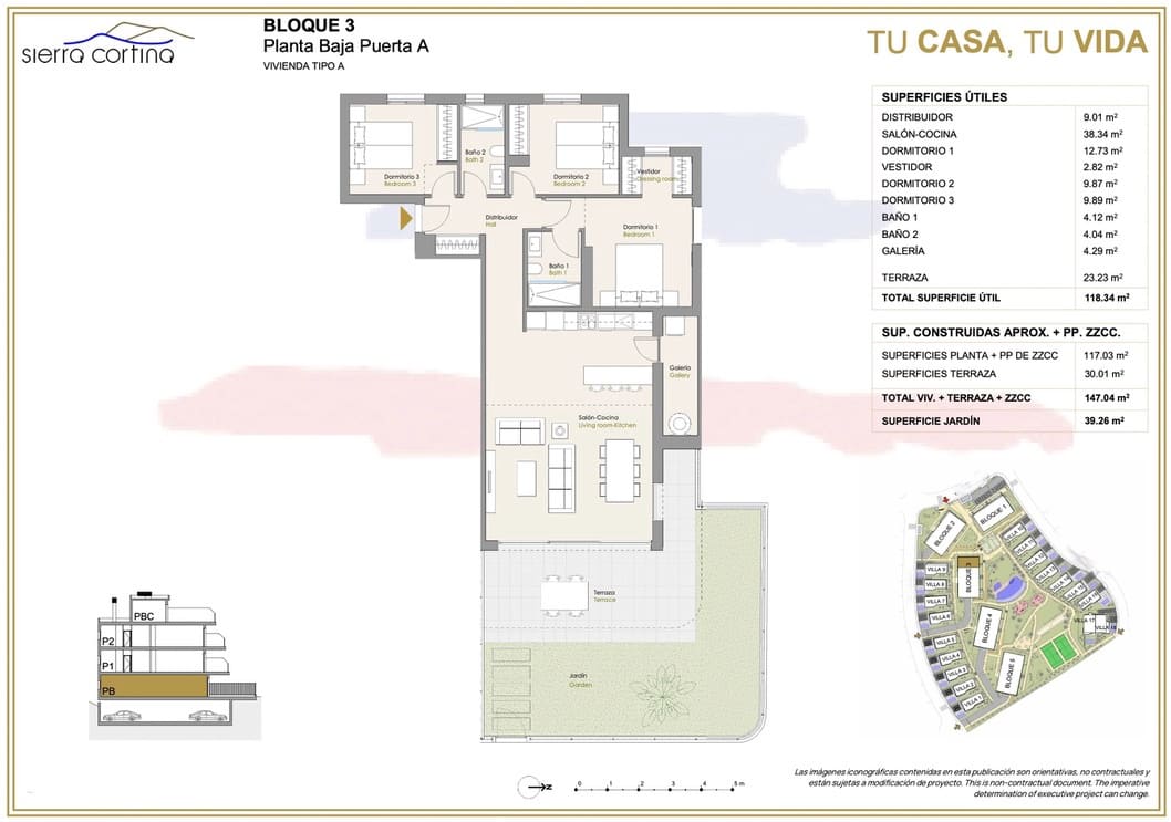 3 chambre Appartement à vendre à Finestrat avec garage - 515 000 € (Ref: 7645394)