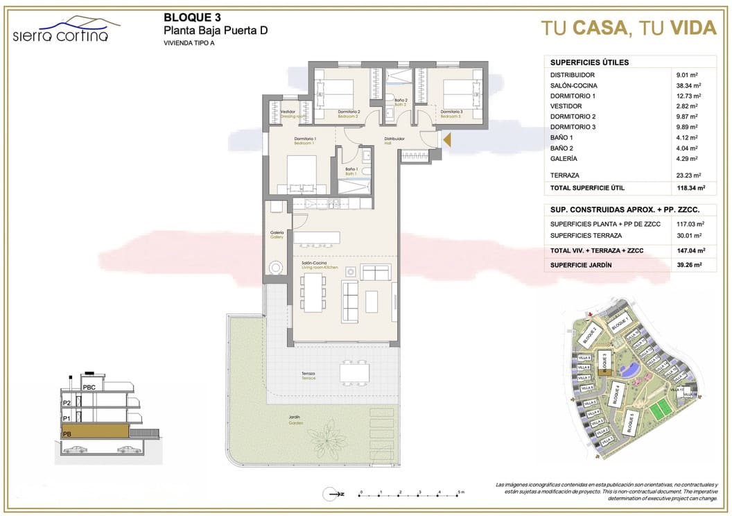 3 chambre Appartement à vendre à Finestrat avec garage - 515 000 € (Ref: 7645394)