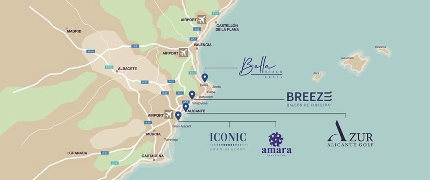 2 bedroom Apartment for sale in Finestrat with garage - € 285,000 (Ref: 7832467)