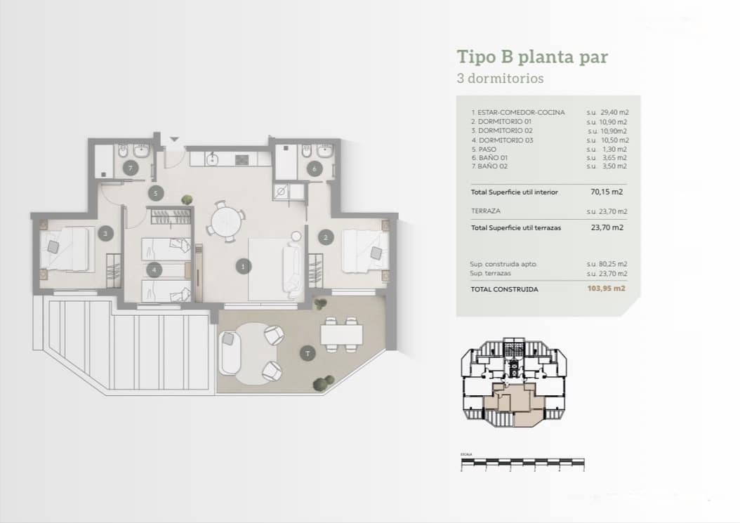 2 soveværelse Lejlighed til salg i Calpe / Calp med garage - € 498.000 (Ref: 7994383)