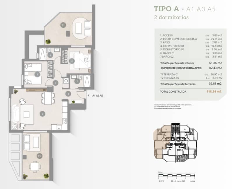 Apartamento de 2 habitaciones en Calpe / Calp en venta con garaje - 486.000 € (Ref: 8039703)