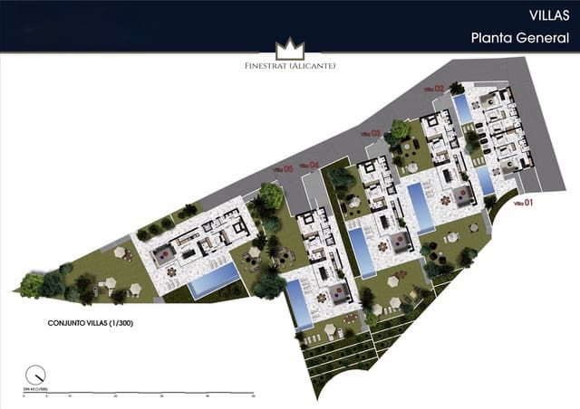 4 camera da letto Villa in vendita in Finestrat con piscina garage - 1.270.000 € (Rif: 8190672)