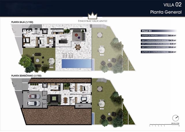 4 camera da letto Villa in vendita in Finestrat con piscina garage - 1.270.000 € (Rif: 8190672)