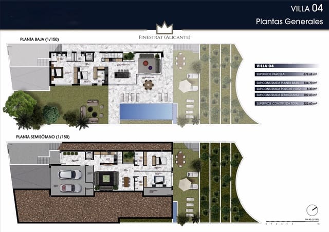 4 camera da letto Villa in vendita in Finestrat con piscina garage - 1.270.000 € (Rif: 8190672)