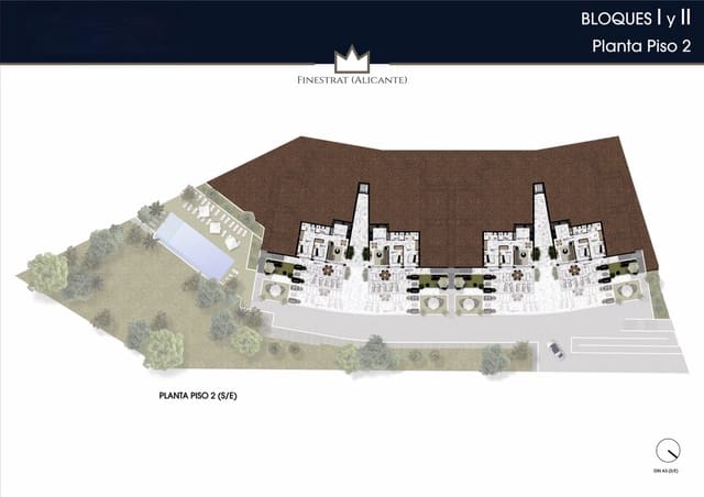 2 chambre Appartement à vendre à Finestrat - 355 000 € (Ref: 8194339)