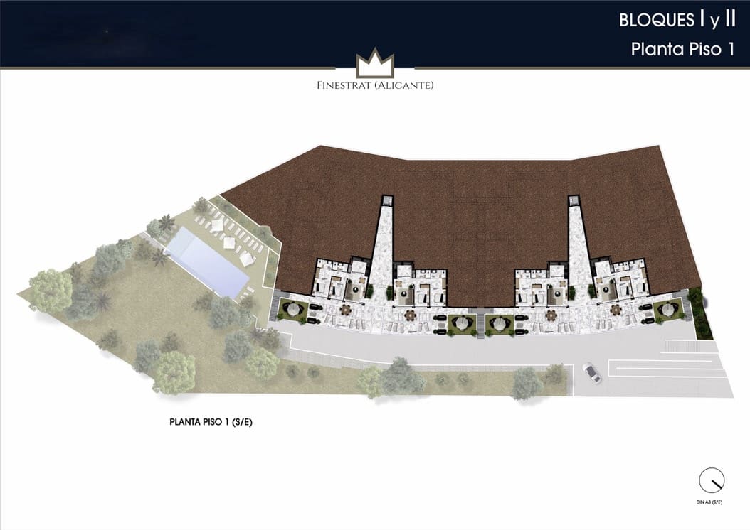 2 chambre Appartement à vendre à Finestrat - 355 000 € (Ref: 8194339)